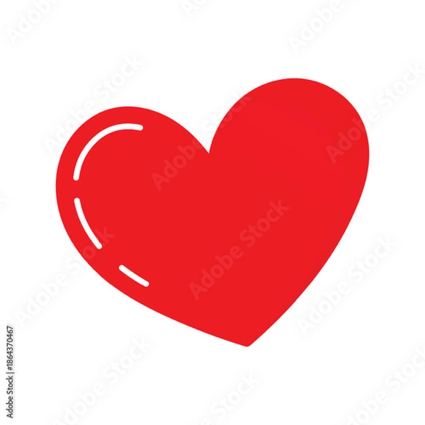 Obraz Vector Red Heart Icon Symbol
