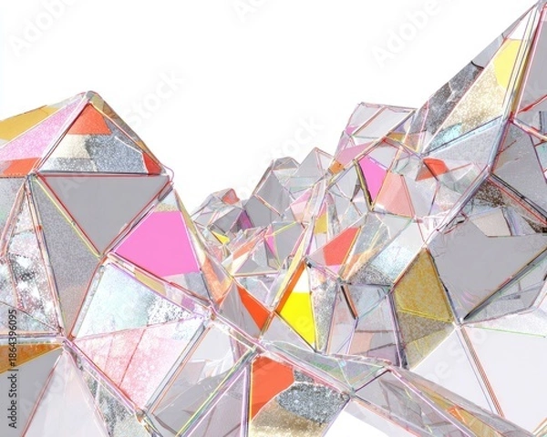 Obraz Abstract Geometric Polygonal Landscape