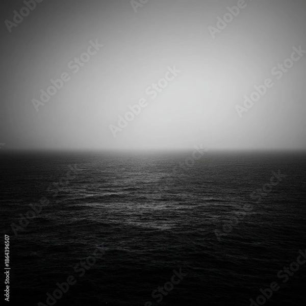 Obraz Empty Monochrome Ocean Horizon