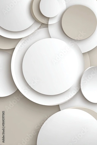 Fototapeta Abstract Geometric Circles Pattern Background