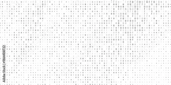 Obraz Stream binary code. Binary code matrix. Background on screen from numbers 0 and 1. Computer matrix. Numbers on screen. Binary code. Graphic data, decryption, algorithm, encryption element.