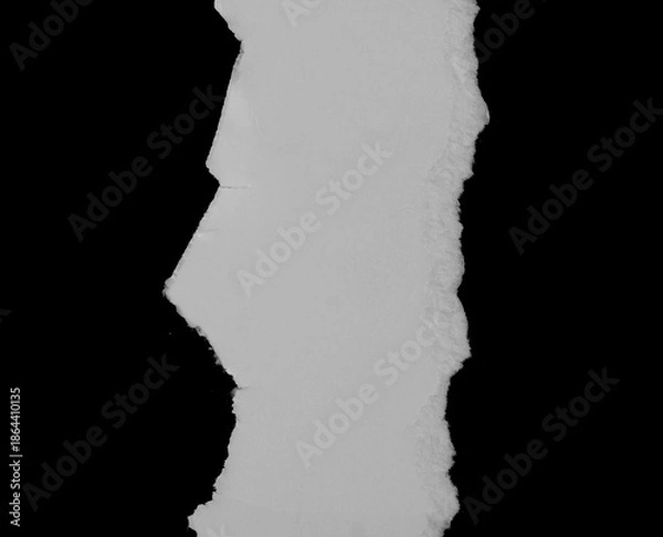 Obraz torn ripped paper on black background.
