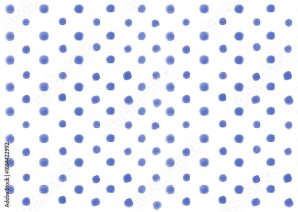Obraz Indigo color dots seamless pattern, Polka dots background