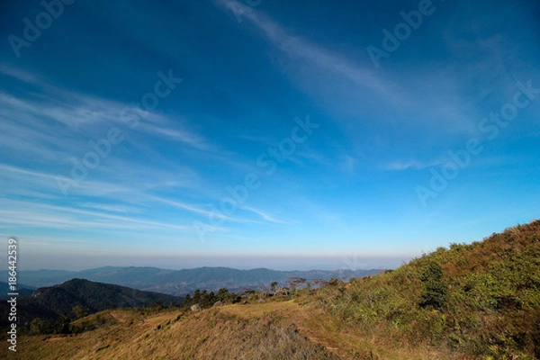 Obraz mountains and sky