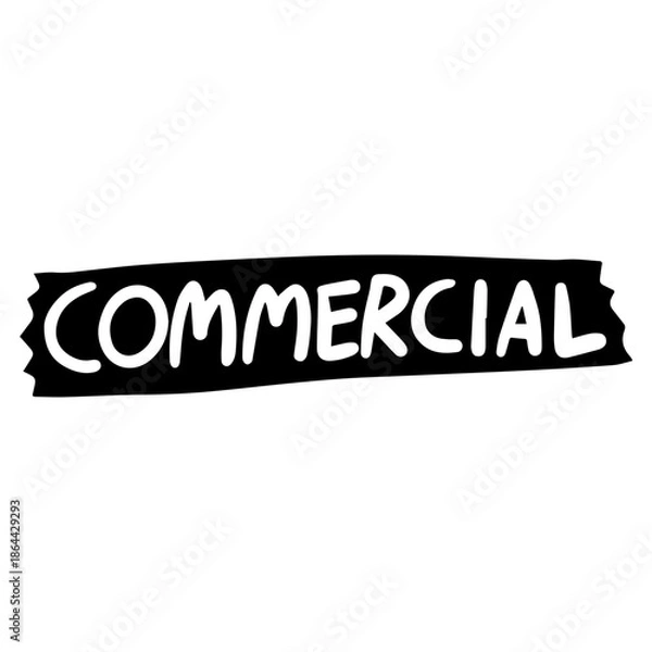 Obraz Commercial Tape Sticker