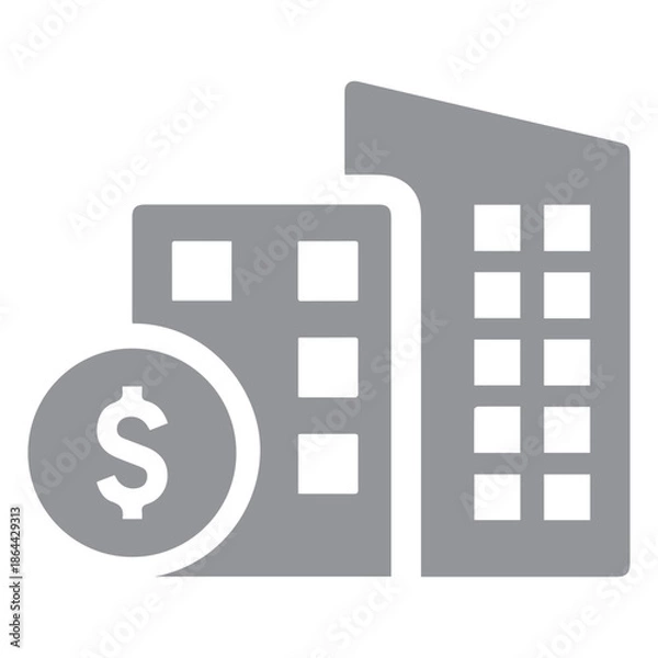 Obraz Shopping Mall Building Icon