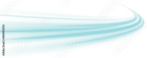 Obraz Transparent Vector Gradient Blue Color Halftone Background Staggered Dots Pattern modern dotted. vector Eps 10