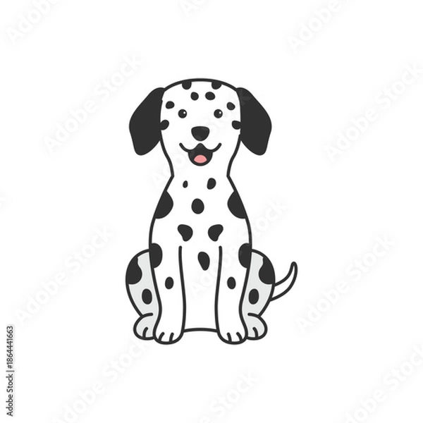 Obraz Dalmatian dog illustration