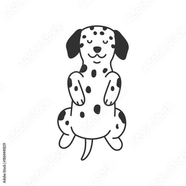 Obraz Dalmatian dog illustration