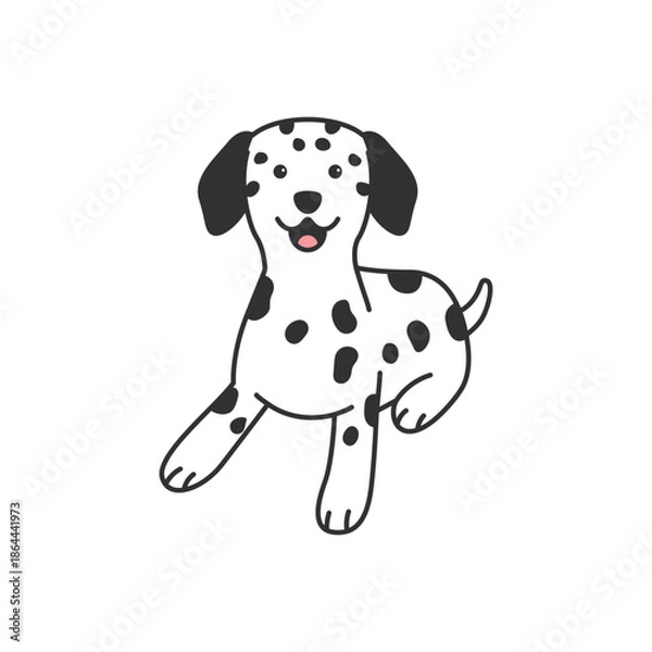Obraz Dalmatian dog illustration