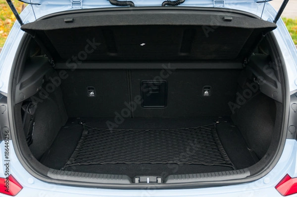 Fototapeta Empty opened car trunk