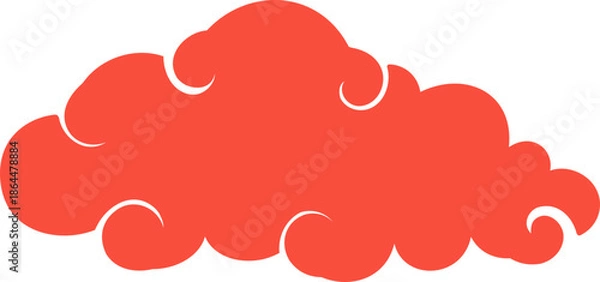 Obraz Red Anime Cloud Symbol