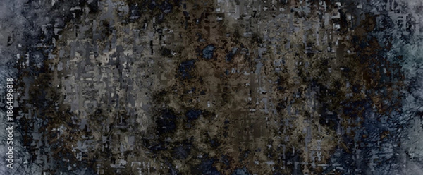 Obraz 抽象的　水墨画　背景素材