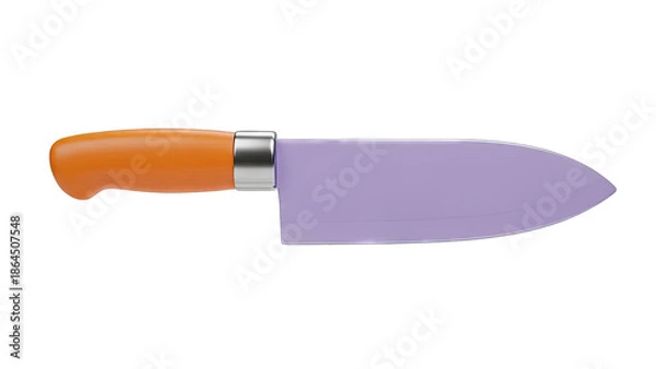 Obraz Orange and Purple Kitchen Knife