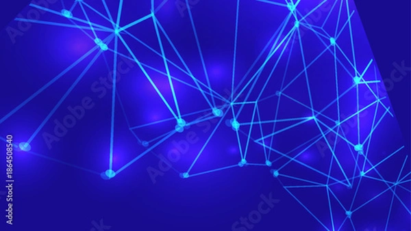 Obraz Vektor Abstract Network Technology Background, Modern.