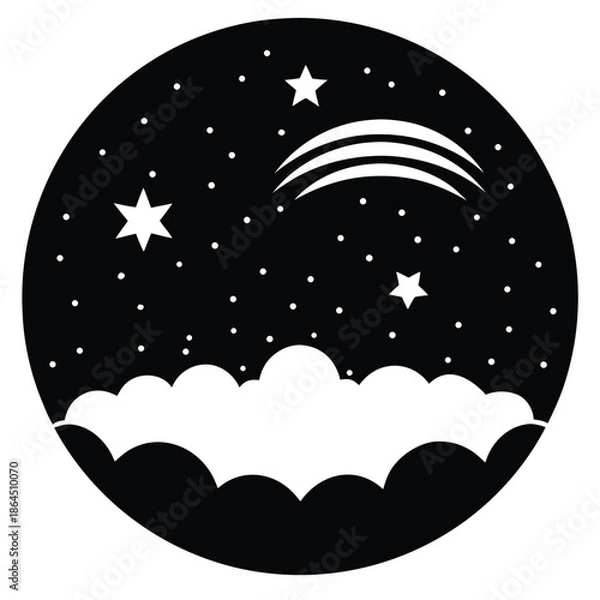 Obraz tricolor sky vector on white background