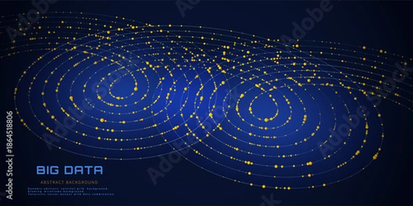 Fototapeta AbBgDotsLinesGraph492.eps