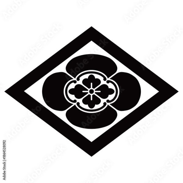 Obraz 家紋です。菱に木瓜といいます。