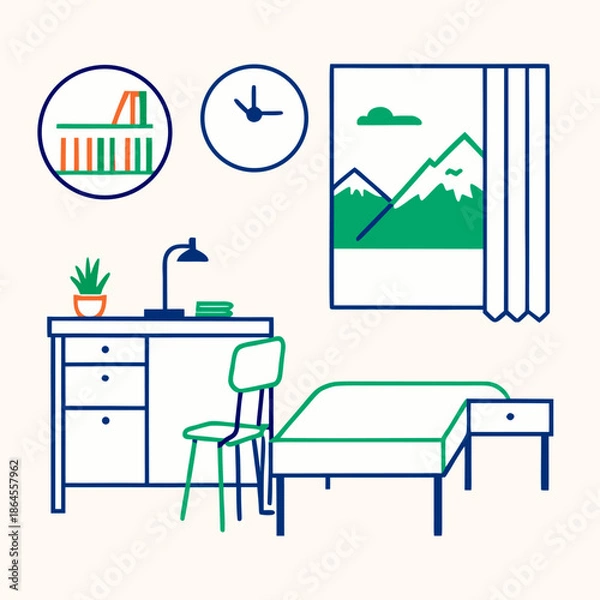 Fototapeta Empty vector file display