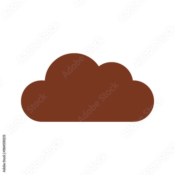 Fototapeta Brown Cloud Icon