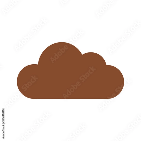 Fototapeta Brown Cloud Icon