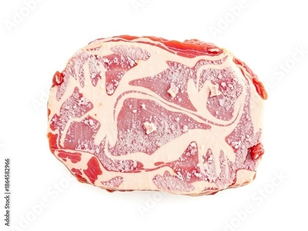 Obraz Freshly cut marbled beef steak