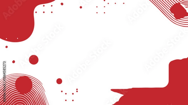Obraz Red Abstract Liquid Frame Background