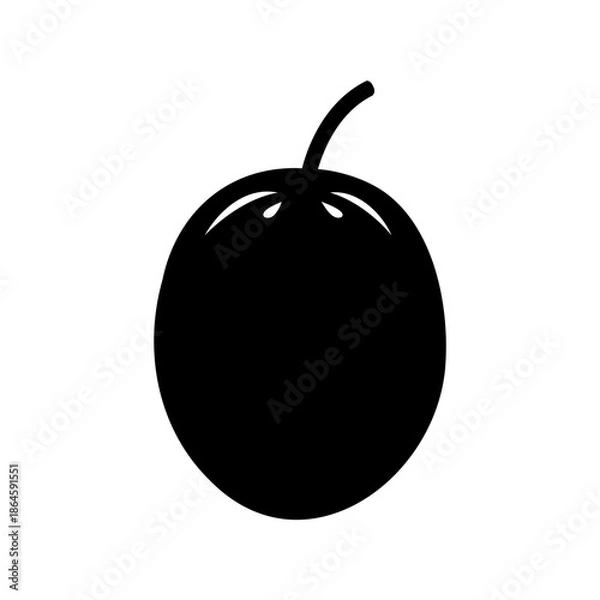 Obraz black and white apple