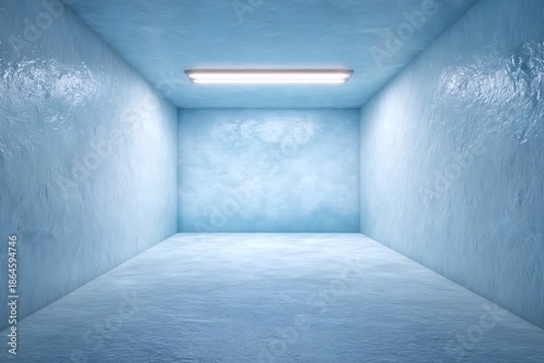 Obraz Empty cold storage room in industrial warehouse