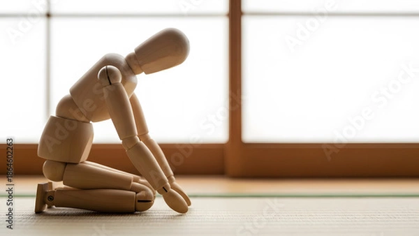 Obraz デッサン人形の正座