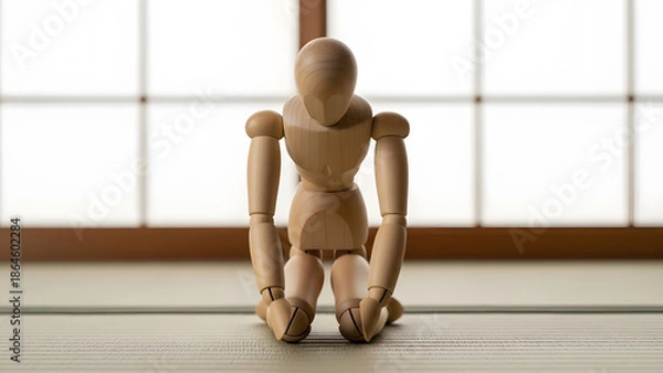 Obraz デッサン人形の正座