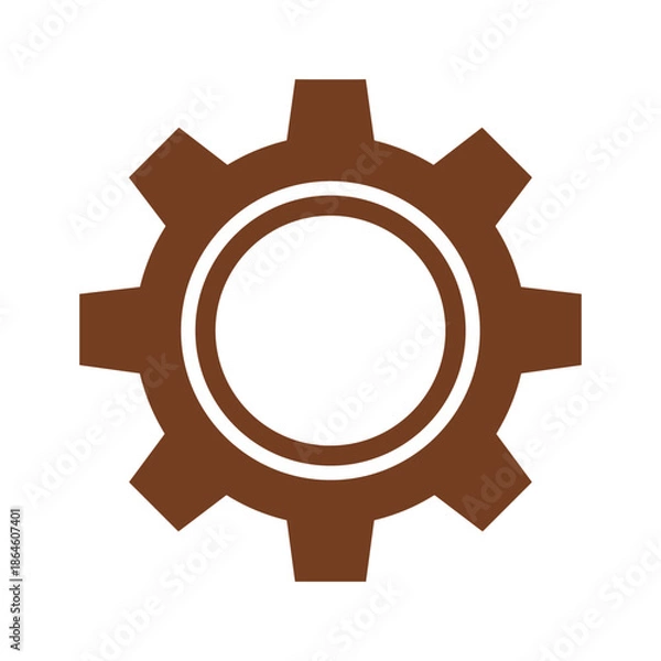 Obraz Gear Icon Vector Illustration