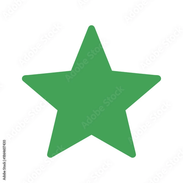 Obraz Green Star Icon