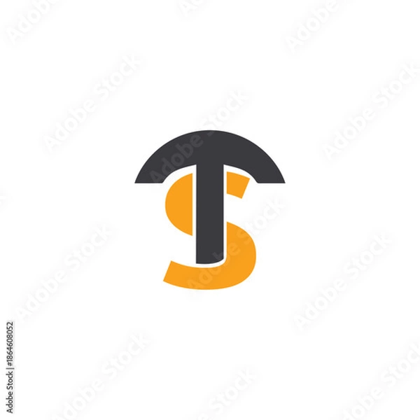 Obraz Logo Letter TS Simple Modern