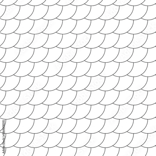 Fototapeta Minimal Half Circle Scale Pattern for Decorative Background Use
