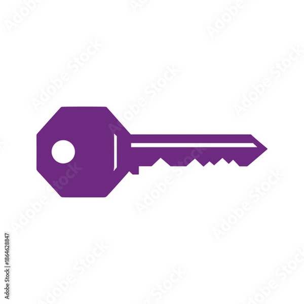 Obraz Purple Key Icon