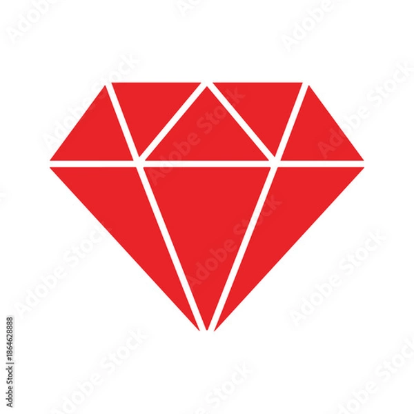 Obraz Red Diamond Logo Design