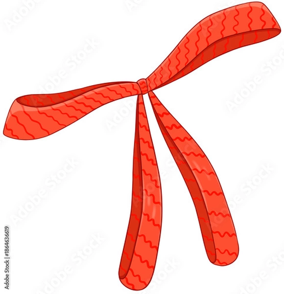 Obraz Red ribbon bow