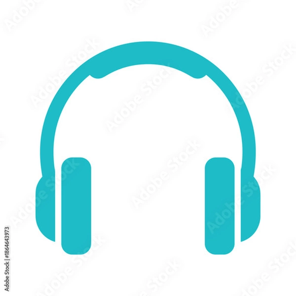 Obraz Headphones Icon Vector Illustration