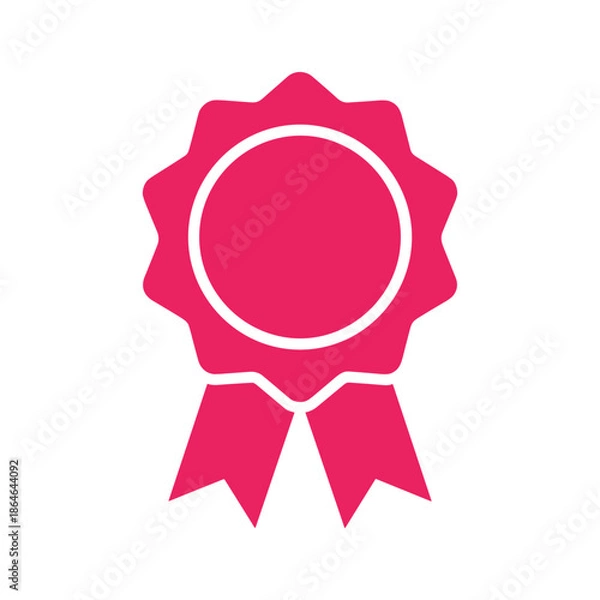 Obraz Pink Badge Icon Vector