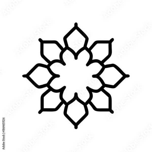 Fototapeta Islamic Floral Pattern Design