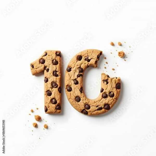 Obraz Chocolate chip cookie number ten