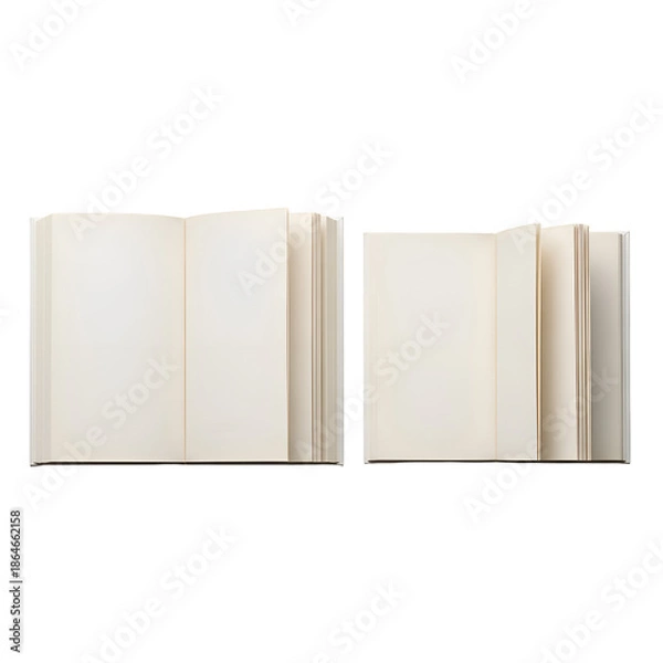 Obraz Stack of White Paper Sheets Bundles.