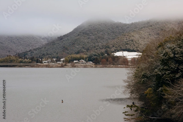 Obraz 兵庫県・三田市小野から千丈寺湖