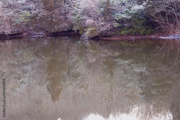 Obraz 兵庫県・三田市小野から千丈寺湖