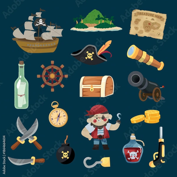Obraz Pirate theme