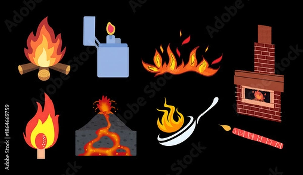 Obraz Fire comes from