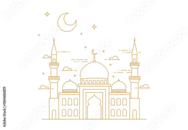 Obraz Mosque Outline