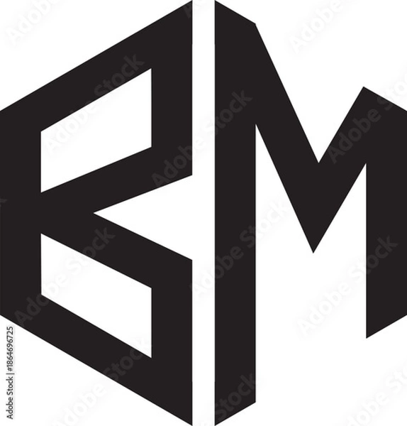 Fototapeta BM Polygon logo.eps