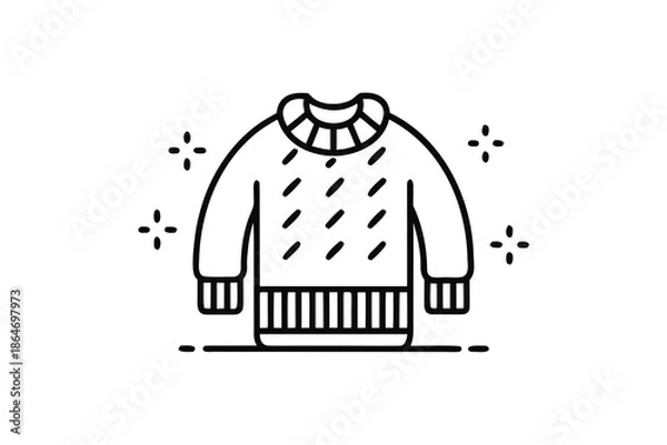Obraz wool sweater icon minimal classic